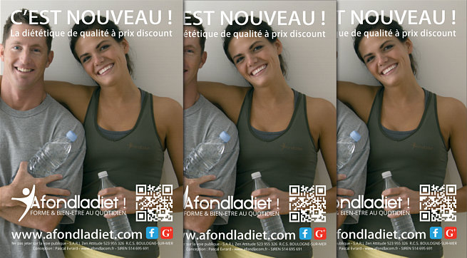 Conception du flyer promotionnel afondladiet.com