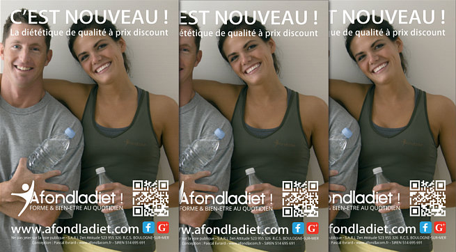 Conception du flyer promotionnel afondladiet.com